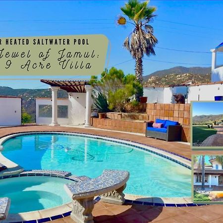 Private Home On 10 Acres - Heated Salt Pool & Jacuzzi, Mountain & City Views, Horseshoes, Basketball, Bbq, Golf Putting, Foosball, Croquet, Bose Stereo, White Cotton Bedding - Hilltop Hacienda, Pool Heat Optional Jamul Exterior foto